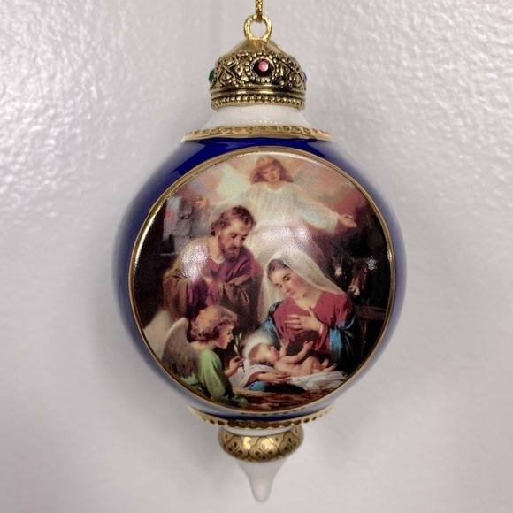 Vintage porcelain ornament Bradford Exchange Promise of a Savior collection - Picture 1 of 8